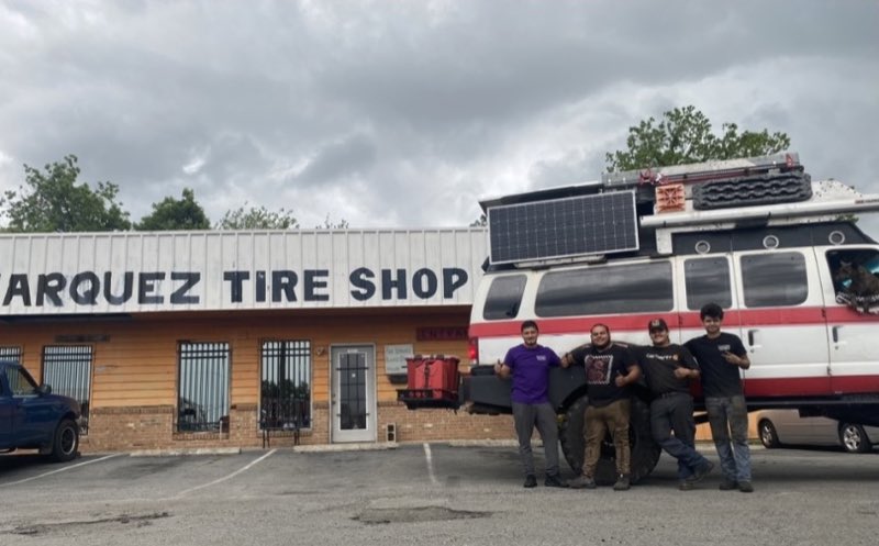 Marquez Tire Shop crew photo